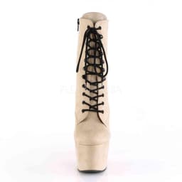 Pleaser - ADORE-1020FS Plateau Laarzen, Paaldans schoenen - Paaldans schoenen - 36 Shoes - Beige — thumbnail 2