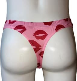 LekkerStout Heren String - Kusjes-Print - Roze/Rood - Sexy Herenondergoed | M | ( LS246 ) — thumbnail 3
