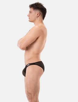 Barcode Berlin Reigi Brief Black - MAAT M - Erotisch Heren Ondergoed - Slip voor Man - Sexy mannen Slip — thumbnail 4