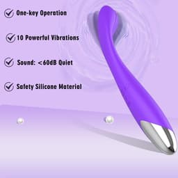 Daity G-spot Vibrator voor Vrouwen – Clitorale Stimulator met 10 Vibratiestanden – Waterdicht Seksspeeltje voor Vrouwen en Koppels – Paars — thumbnail 4