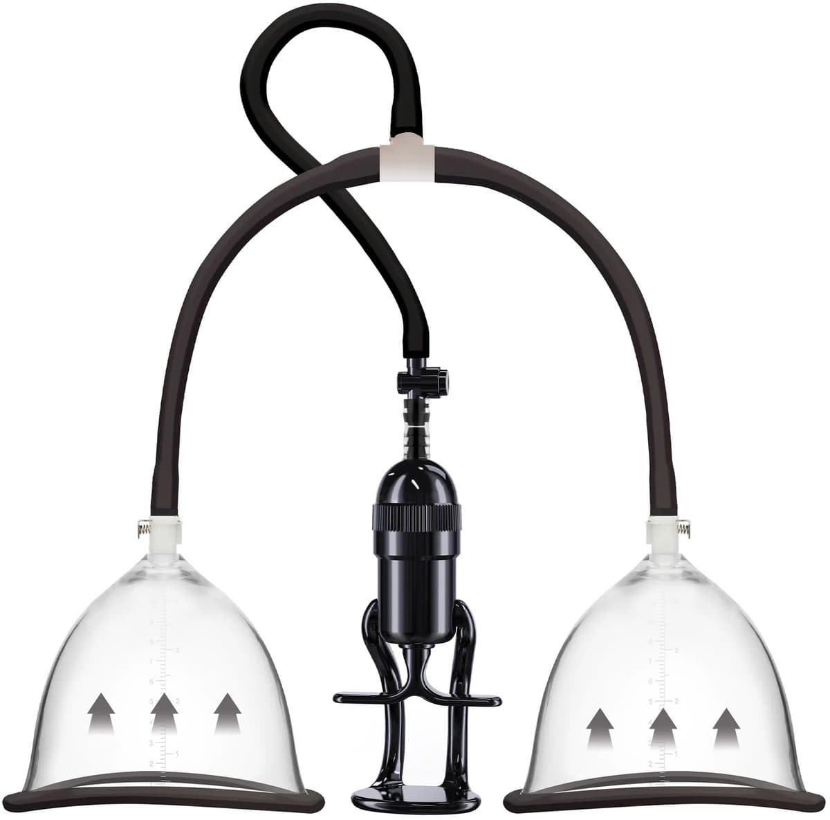 Vacuüm Borst Plezier Pomp M/L - BDSM Pomp - Transparant - Tepel stimulatie — afbeelding 1