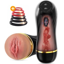 Jespro automatische Blowjob Simulator - 10 vibratie standen - Masturbator voor man - Voor mannen elektrisch - Sex toys - Penis vibrator - Vagina - Pocket pussy — thumbnail 1