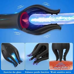 360° Pleziervibrator - Vibratie - Tril- en vibratiefuncties - 15 verschillende standen - Verlengt de erectietijd - Penistrainer - Verbetert de orgasmebeleving — thumbnail 2