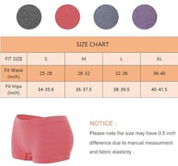 3/4 Stuks Boxershorts voor Dames - Hoge Taille Hipster Ondergoed Multipack S-XL — thumbnail 3