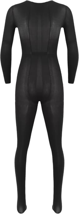 Transparant Heren Rompertje - Eendelig Full-Body Pak met Panty en Penishoes — thumbnail 6