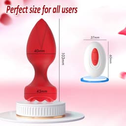 Oneay Anal Plug Vibrator – Vibrerende Butt Plug met Afstandsbediening, 10 Modi – Prostaat Massager & Seksspeeltje voor Mannen, Vrouwen en Stellen – Zwart — thumbnail 2