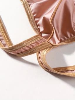 Sexy Ice Silky Jockstrap - Rosé Goud - Zijdezachte Stretch - Maat M | LS060 — thumbnail 5