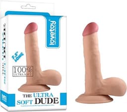 Lovetoy Zachte Dildo The Ultra Soft Dude Dildo 23 cm — thumbnail 1