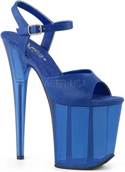Pleaser - FLAMINGO808N Sandaal met enkelband, Paaldans schoenen - Paaldans schoenen - 39 Shoes - Creme — thumbnail 5