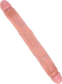 Pipedream King Cock dubbele dildo Slim Doublekin beige - 12,36 inch — thumbnail 8