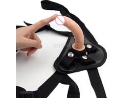 Voorbind Dildo - Strap On Set Met Dildo - Dildo - Strap On Harnas - Seksspeeltje - Sex Toy - Vrouwen / Mannen - 12CM