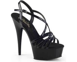 EU 39 = US 9 | DELIGHT-613 | 6 Heel, 1 3/4 PF Criss-Cross Strap Sandal