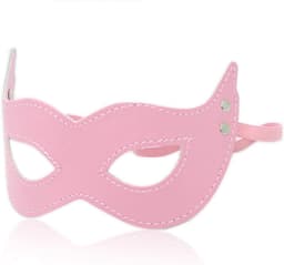 Banoch - mask villain pink - masker van imitatieleer roze — thumbnail 12