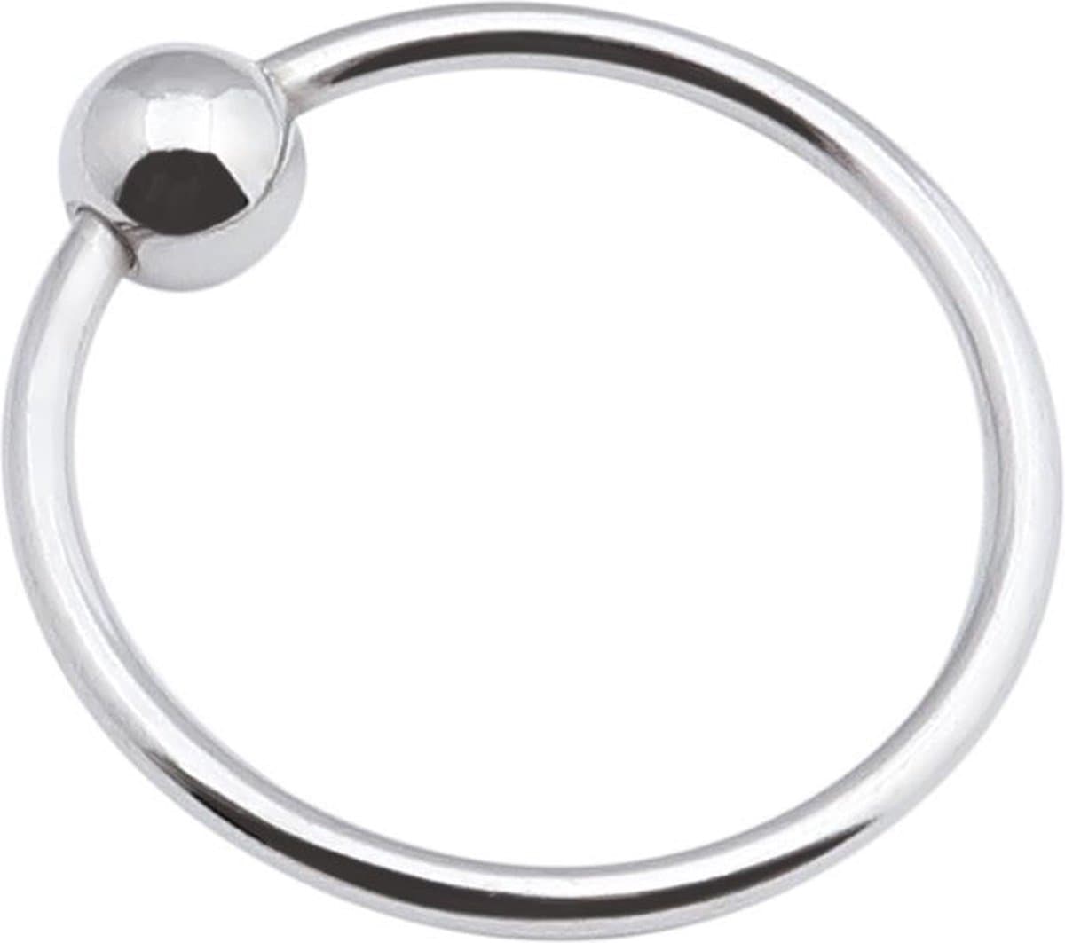 Banoch - Glansring Veronica 30 mm - metalen eikelring met bal - cockring | penisring — afbeelding 1
