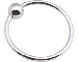Banoch - Glansring Veronica 30 mm - metalen eikelring met bal - cockring | penisring