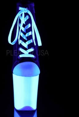 Pleaser - FLAMINGO-800SK-02 Plateau Laarzen, Paaldans schoenen - Paaldans schoenen - 39 Shoes - Zwart — thumbnail 2