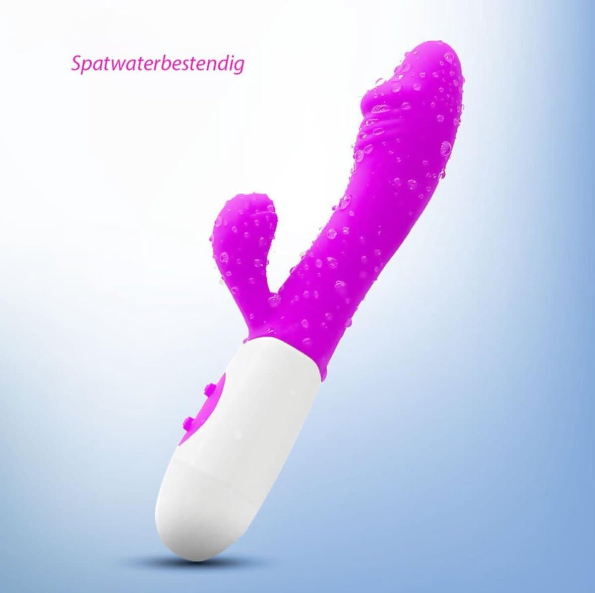 vibrator voor vrouwen g-spot clitoris stimulator USB oplaadbaar 30 standen totale lengte van 20cm — afbeelding 1