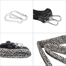 Prolink Novelties® - bondage - swing neuk schommel - voor plafond - zonder beugel - luipaard zilver — thumbnail 3