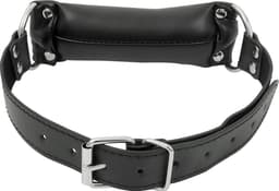 Banoch - Bit gag soft straight black - bitgag van imitatieleer zwart - bdsm — thumbnail 13
