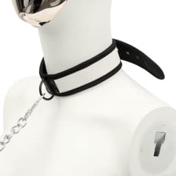 Banoch - Lindo Collar Blanco Neoprene - halsband wit neopreen - puppy play — thumbnail 4