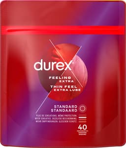 Durex Condooms - Thin Feel Extra Lube - Dun met Extra Glijmiddel - 40 stuks - Voordeelverpakking — thumbnail 3