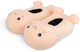 Penisvormige Slippers met Smiley Face - Beige — thumbnail 1