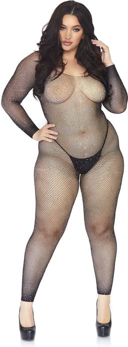 Crystalized net bodystocking + — thumbnail 3