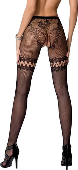 Panty Open Kruis Zwart S015 - Passion — thumbnail 8