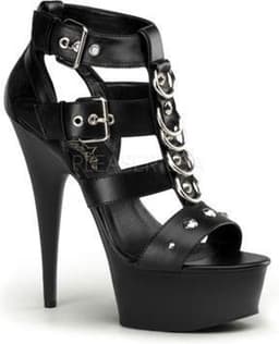 Delight-658 black matt - (EU 45 = US 14) - Pleaser — thumbnail 1