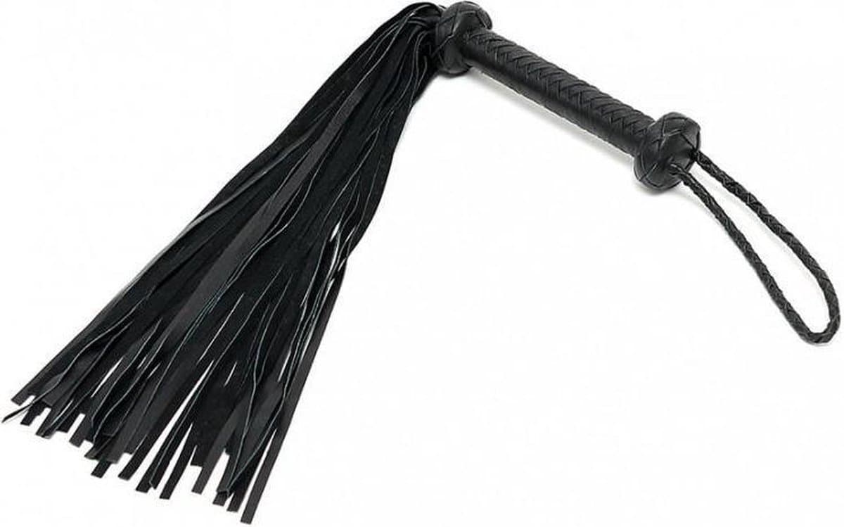 Rimba - Gevlochten Zweep - Flogger - Zwart — afbeelding 1