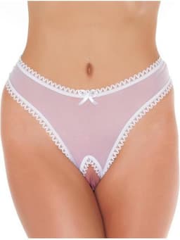 Amorable Open String met Open Kruis - Wit - One Size — thumbnail 1