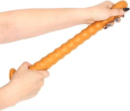 Gold Play - Soft Liquid Siliconen Anaal Dildo Ribbed - Goud M — thumbnail 3