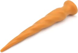 Gold Play - Extra Lange Anaal Dildo - Zachte Siliconen - Twist - Maat L — thumbnail 3