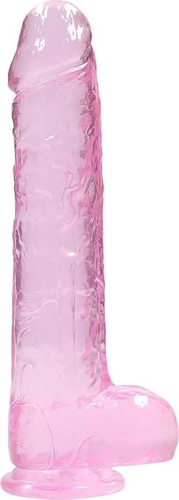 9" / 23 cm Realistic Dildo With Balls - Pink — thumbnail 8