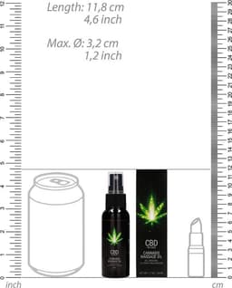 CBD Cannabis Massage Oil - 50 ml — thumbnail 10