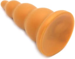 Gold Play - Soft Liquid Siliconen Anaal Dildo Blop - Goud M — thumbnail 3