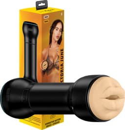 Kiiroo PowerBlow met Victoria Mouth - Automatische Blowjob Masturbator voor Man - Connect met Adult Content voor een Interactieve Ervaring via FeelMe AI - Instelbare Intensiteit — thumbnail 1