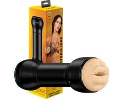 Kiiroo PowerBlow met Victoria Mouth - Automatische Blowjob Masturbator voor Man - Connect met Adult Content voor een Interactieve Ervaring via FeelMe AI - Instelbare Intensiteit