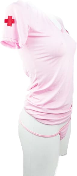 BamBella ® Sexy Cosplay Rollenspel kleding - Onesize - outfit dames Zuster pak Roze — thumbnail 2
