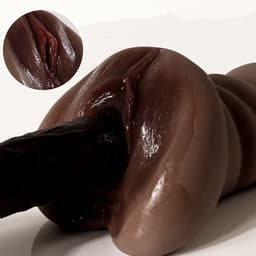 Quick Relief Kira™ - Masturbator - Pocket Pussy - 2 in 1 Vagina en Anus - Sex Toys voor Mannen - Realistisch - Zwart — thumbnail 7