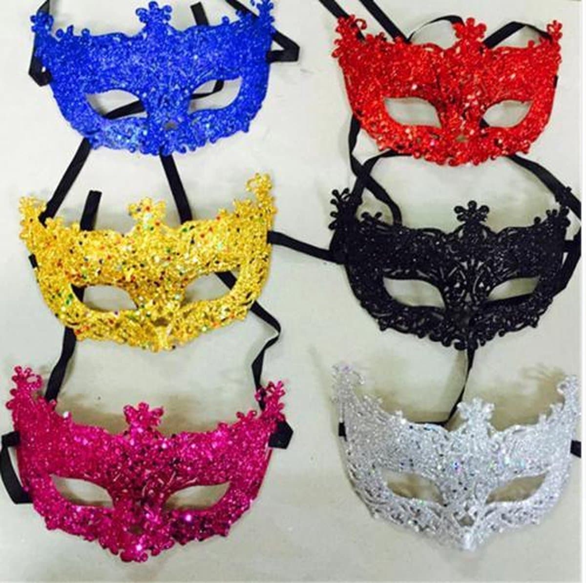 New Age Devi - Oogmasker Venetië - Maskerade op zijn best - Bal Masker voor een betoverende blik - Perfect voor Gala Feesten — afbeelding 1