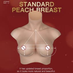 Siliconen borsten- H Cup- 7000 gram-Nep borsten- Plus Size- Travestie-Cosplay- L-XL maat-Crossdresser-Travestie-Breastplate-Big Boobs- — thumbnail 3