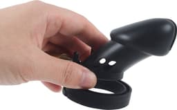 Banoch | Cockcage Black | siliconen | zwarte Chastity Cage met 5 ringen | small / medium — thumbnail 2
