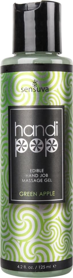 Sensuva - Handipop Handjob Massage Gel Groene Appel 125 ml — thumbnail 1