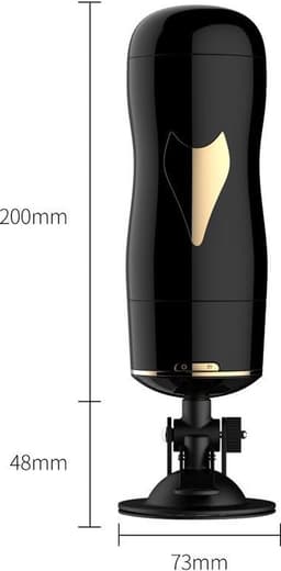 Bossoftoys - 63-00056 - Masturbator Black - Vibrating Pussy Masturbator - Suction Cup - 7 Vibration modes - 28 CM / 11 Inch — thumbnail 2