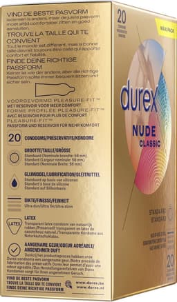 Durex Condooms Nude 20st - 3 Stuks - Voordeelverpakking — thumbnail 7
