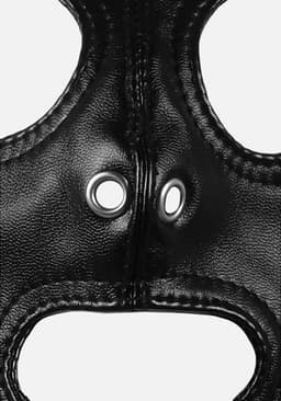Mask met Blonde Ponytail - Zwart — thumbnail 8