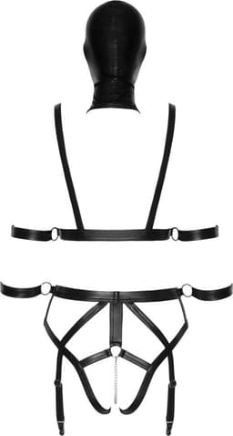 Bad Kitty Bondage Rio Harnas met Masker Maat Medium — thumbnail 2