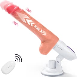 IntiMate® - LoveGod Stotende Dildo Vibrator - Vibrerende Seksmachine met Krachtige Zuignap - Waterdicht en Eenvoudig te Reinigen — thumbnail 1