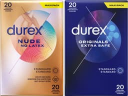 Durex - 40 Condooms - Extra Safe 20 stuks - Nude No Latex 20 stuks - Voordeelverpakking — thumbnail 7